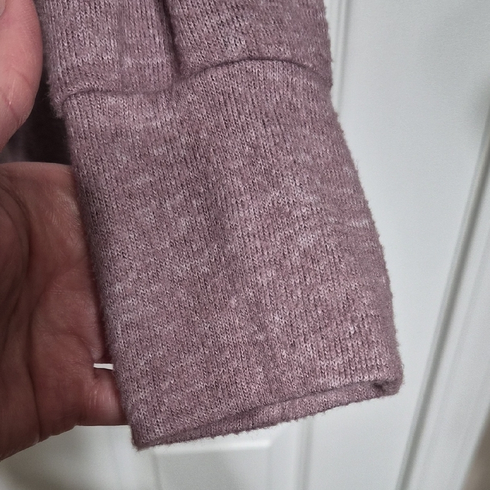 Mudd Women's Mauve Draped Cardigan - Picture 5 of 11